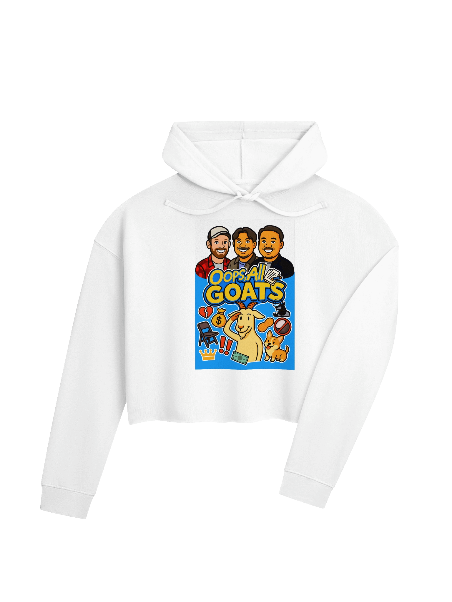 Oops, All GOATS - Cropped Hoodie product image (28)