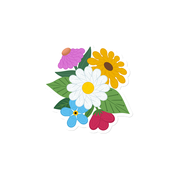 Floral Yarn Magnet - Knitting product image (2)