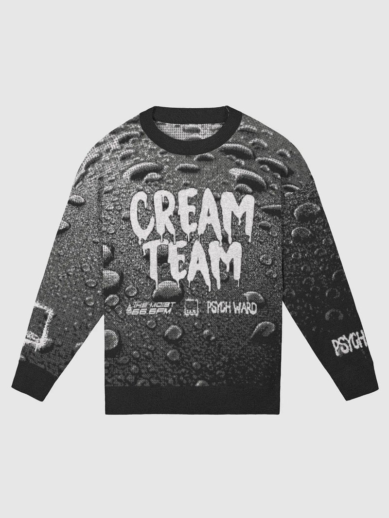 Cream Team Knit Sweater
