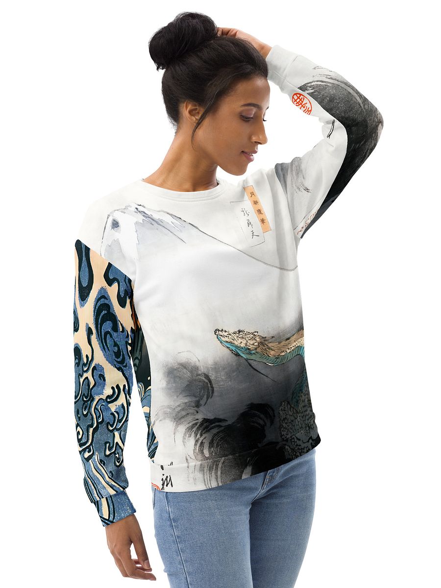 Dragons All-Over Print Recycled Unisex Sweatshirt product image (11)