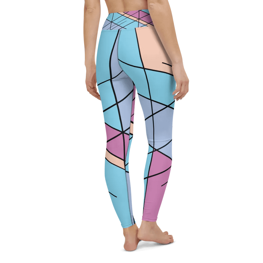 Cool Colorful Geometric Yoga Leggings product image (8)