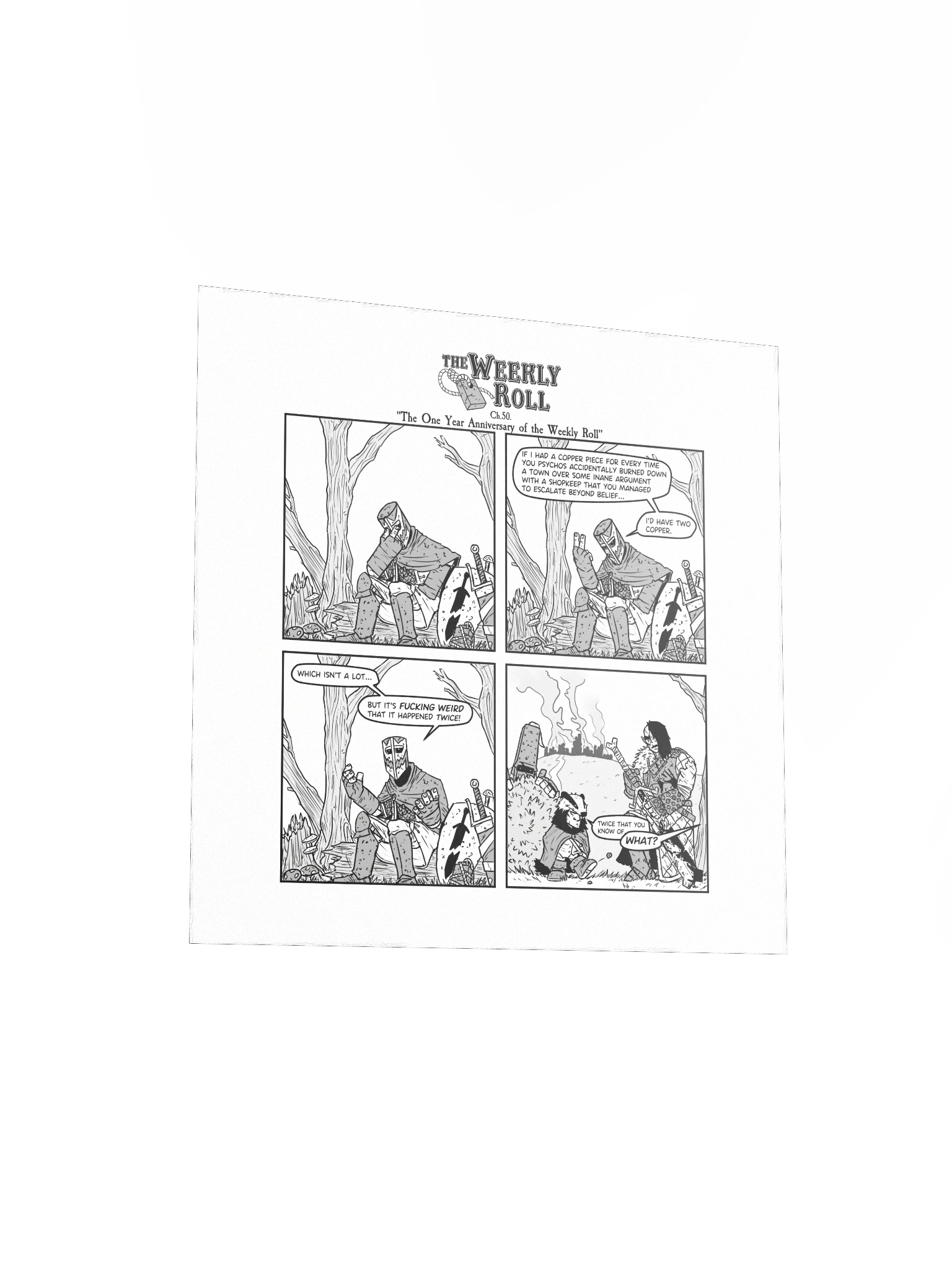 The Weekly Roll Ch. 50. Print Square product image (7)