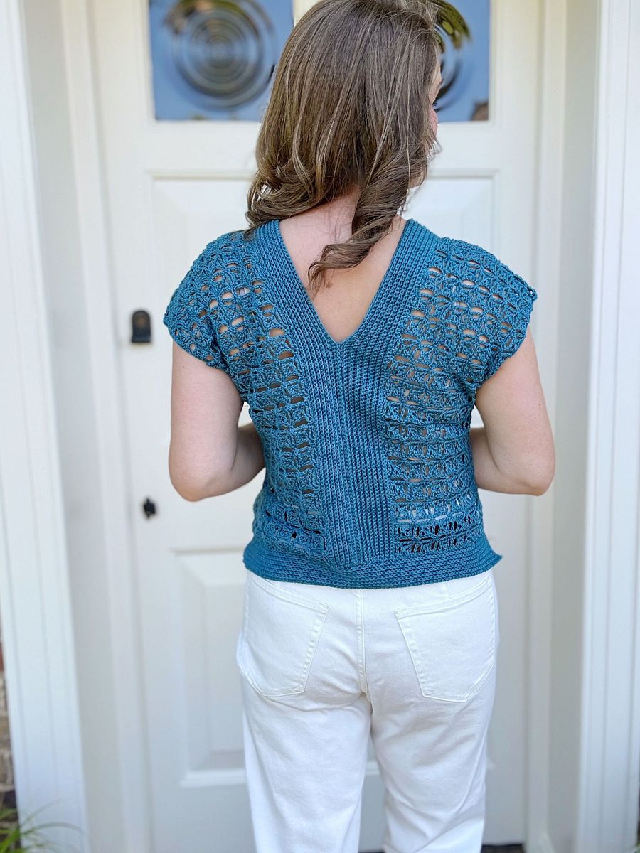 Violet Lace Crochet Top Pattern PDF | XS-5XL (30-62" Chest) product image (2)