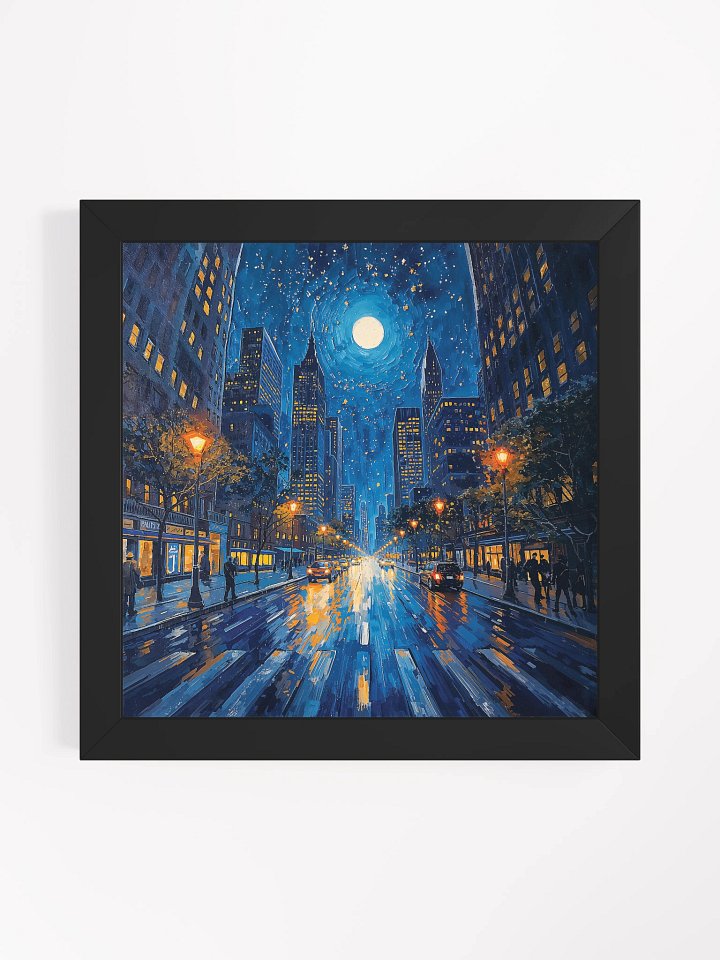 Moonlit Avenue Framed Print product image (3)