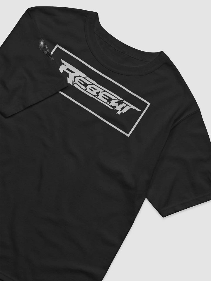 Full design logo with Rebewt white logo in front, small alien on arm. product image (2)