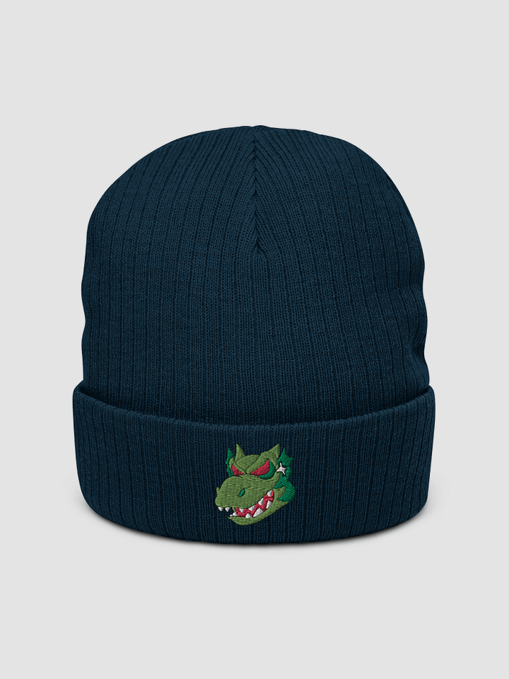 Angry Dragon Green Recycled Cuffed Beanie product image (1)