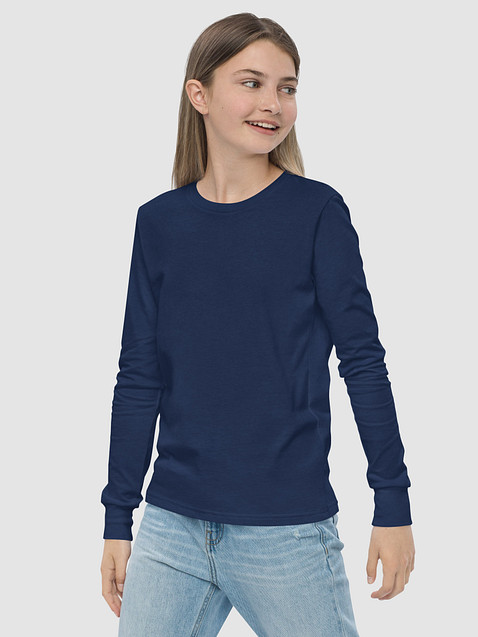 Photo showing Bella+Canvas Youth Long Sleeve T-Shirt