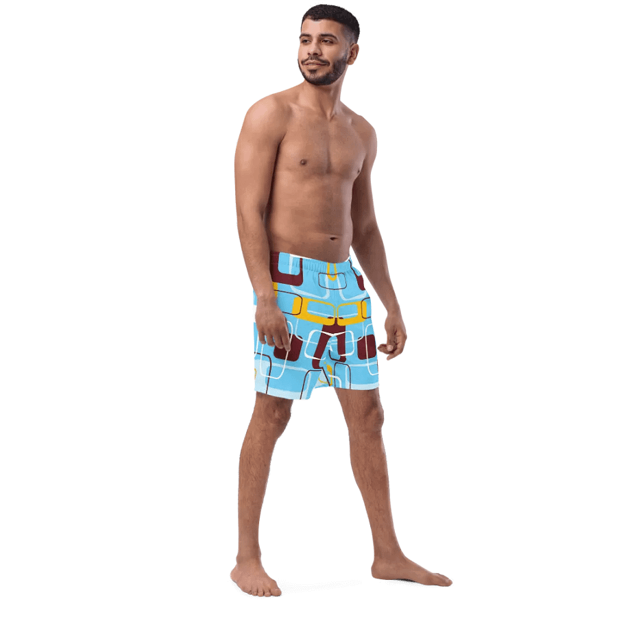 Geometric Design Swim Trunks product image (7)