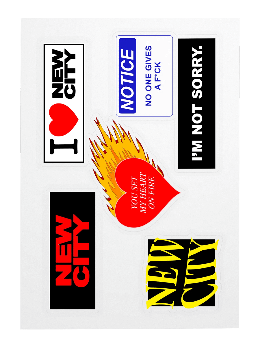 NEW CITY Sticker Sheet product image (3)