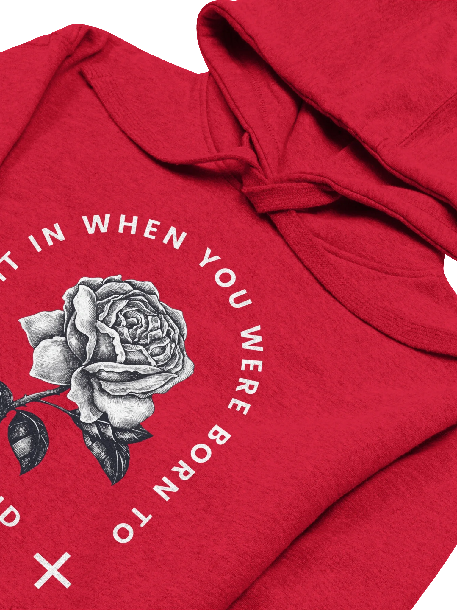 Rose Circular Text Premium Hoodie product image (3)