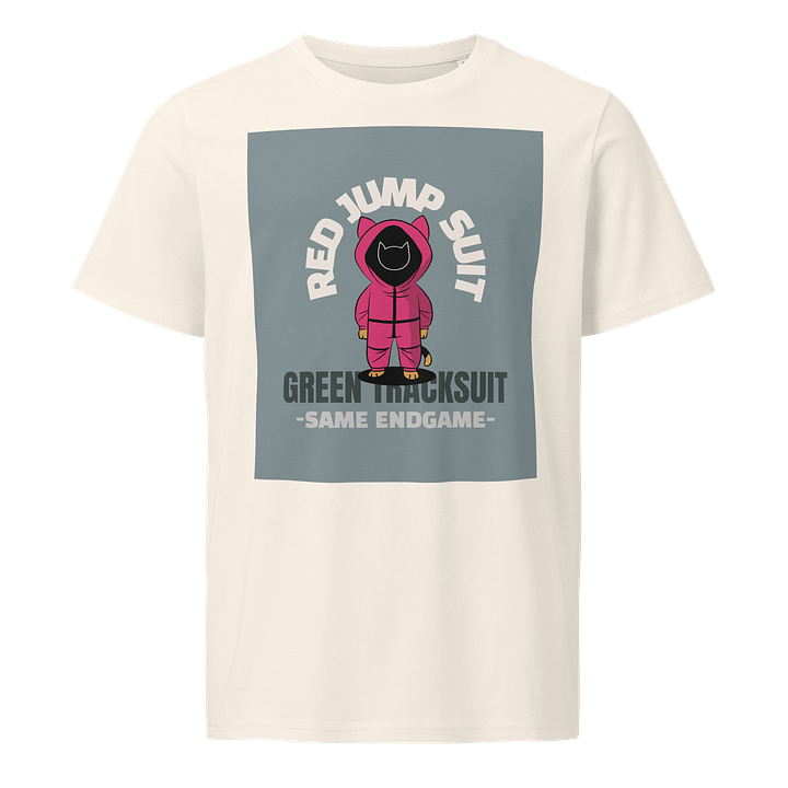 Red Jumpsuit Cat Green Tracksuit Korean Squid Player Game 001 456 067 Korean Thriller Movies T-Shirt product image (1)
