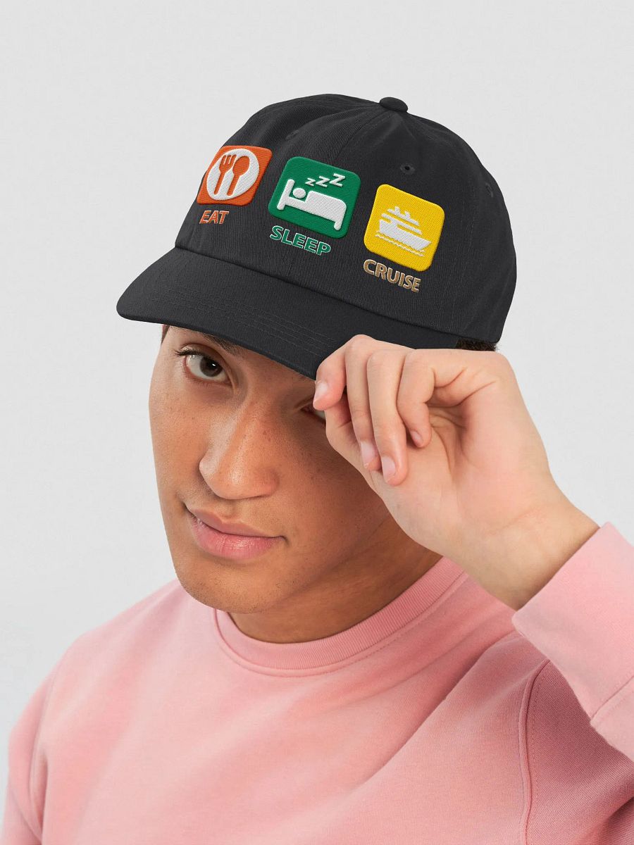Eat Sleep Cruise Embroidered Hat product image (10)