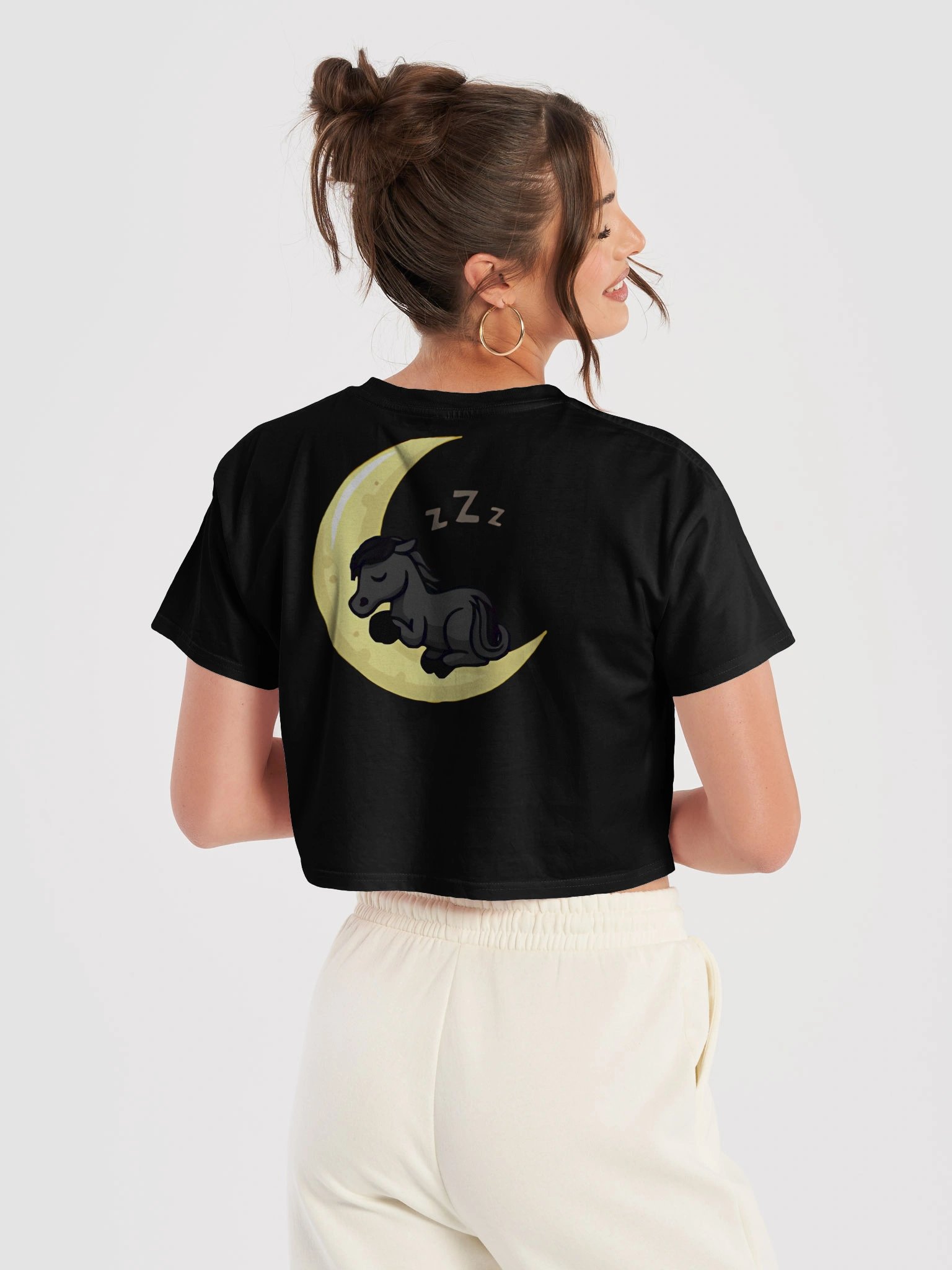 Sleepy Moon Women's Crop Top product image (7)