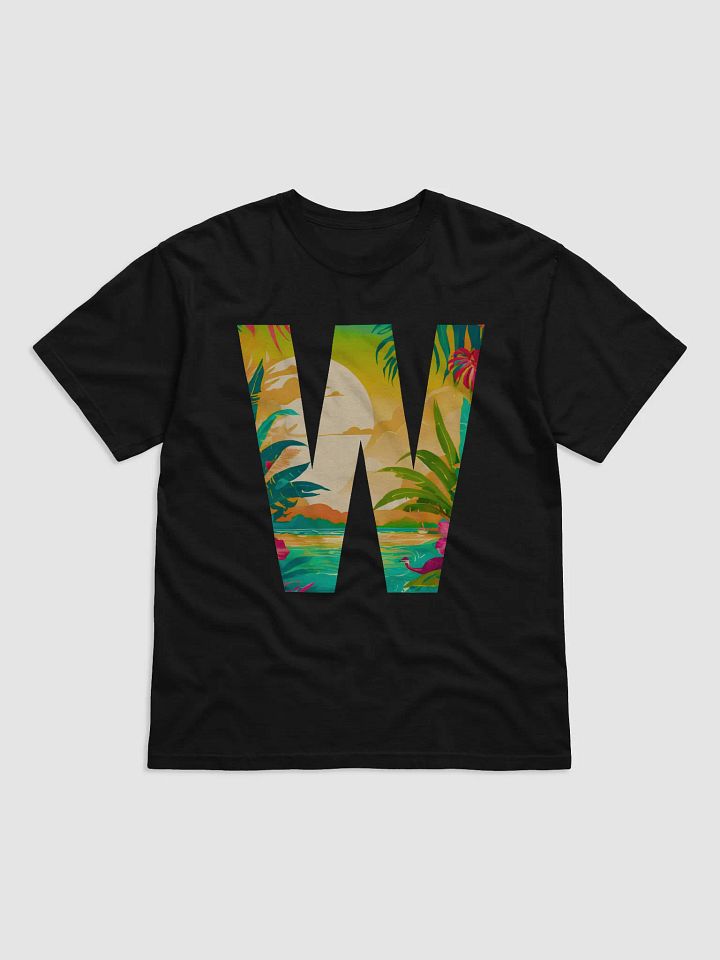 Tropical Sunset Paradise T-Shirt (Letter-W) product image (1)