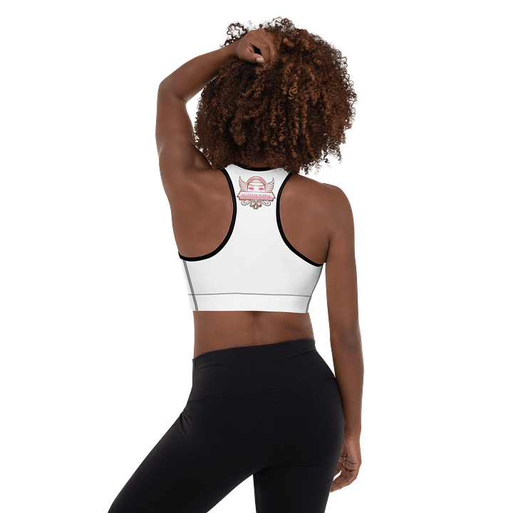 All Eyes on Pink Padded Sports Bra product image (3)