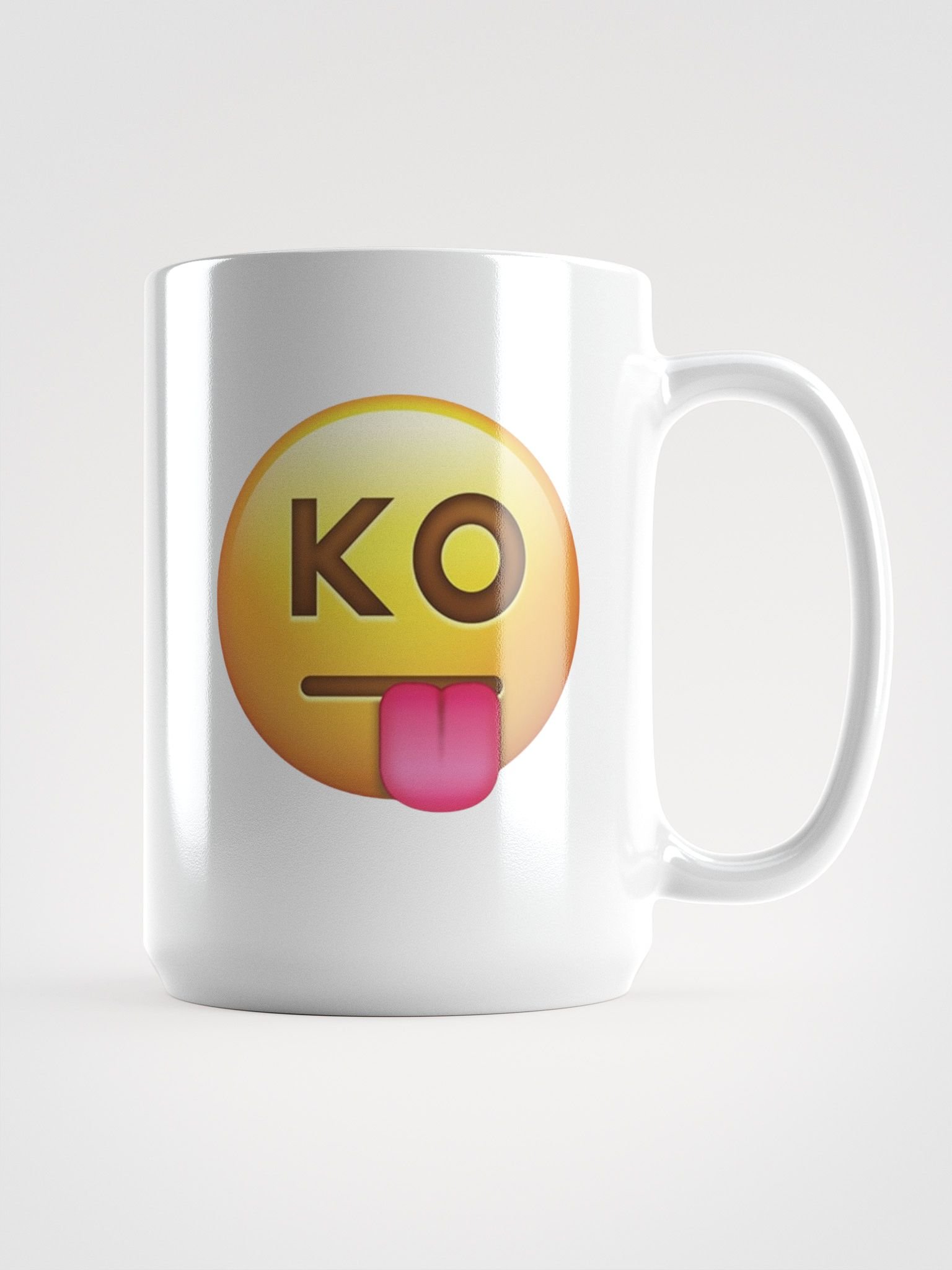 Kooky Emoji White Glossy Mug product image (2)