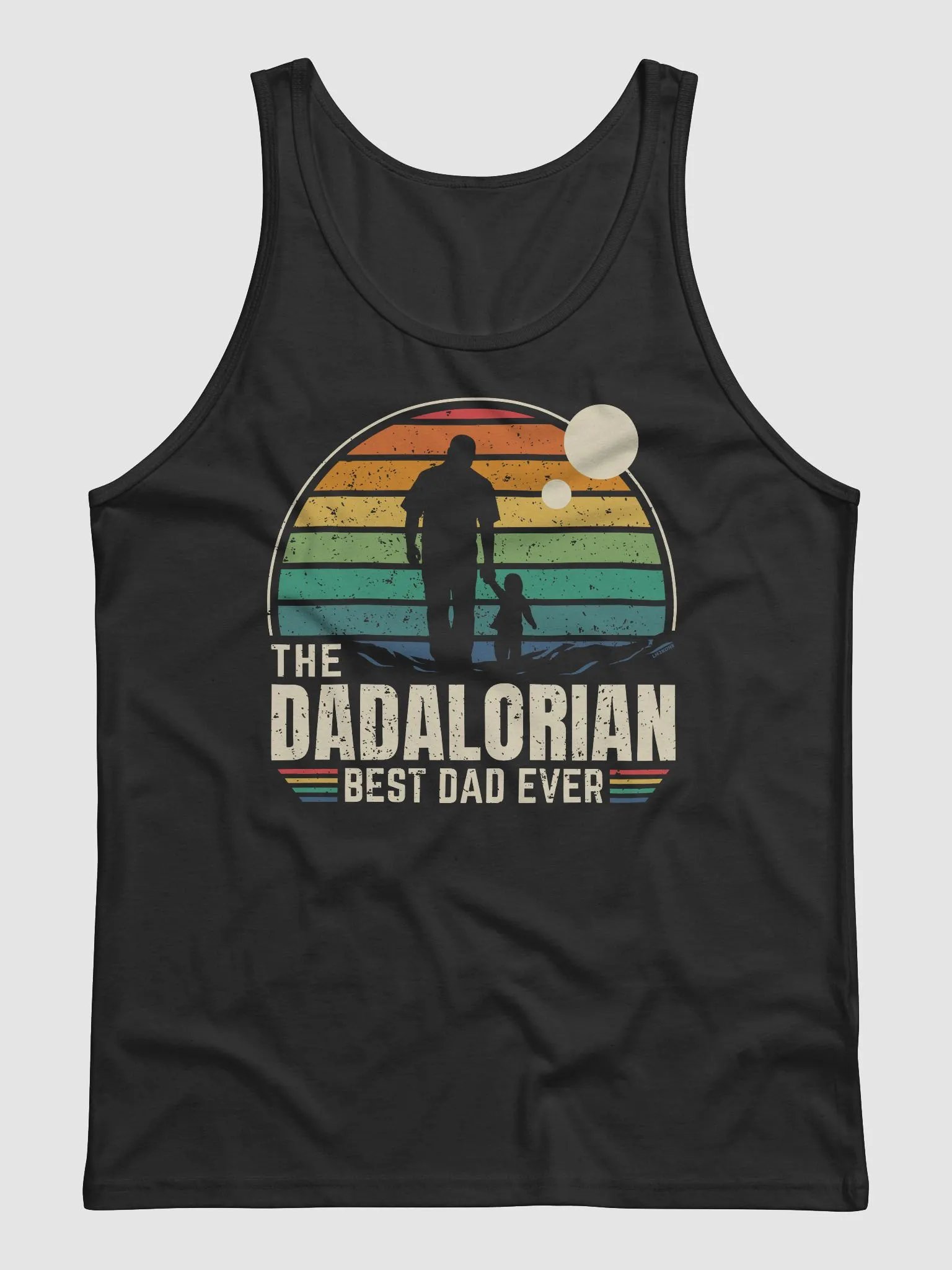 Sunset Dadalorian Best Dad Ever - Tank Duplex printing product image (2)