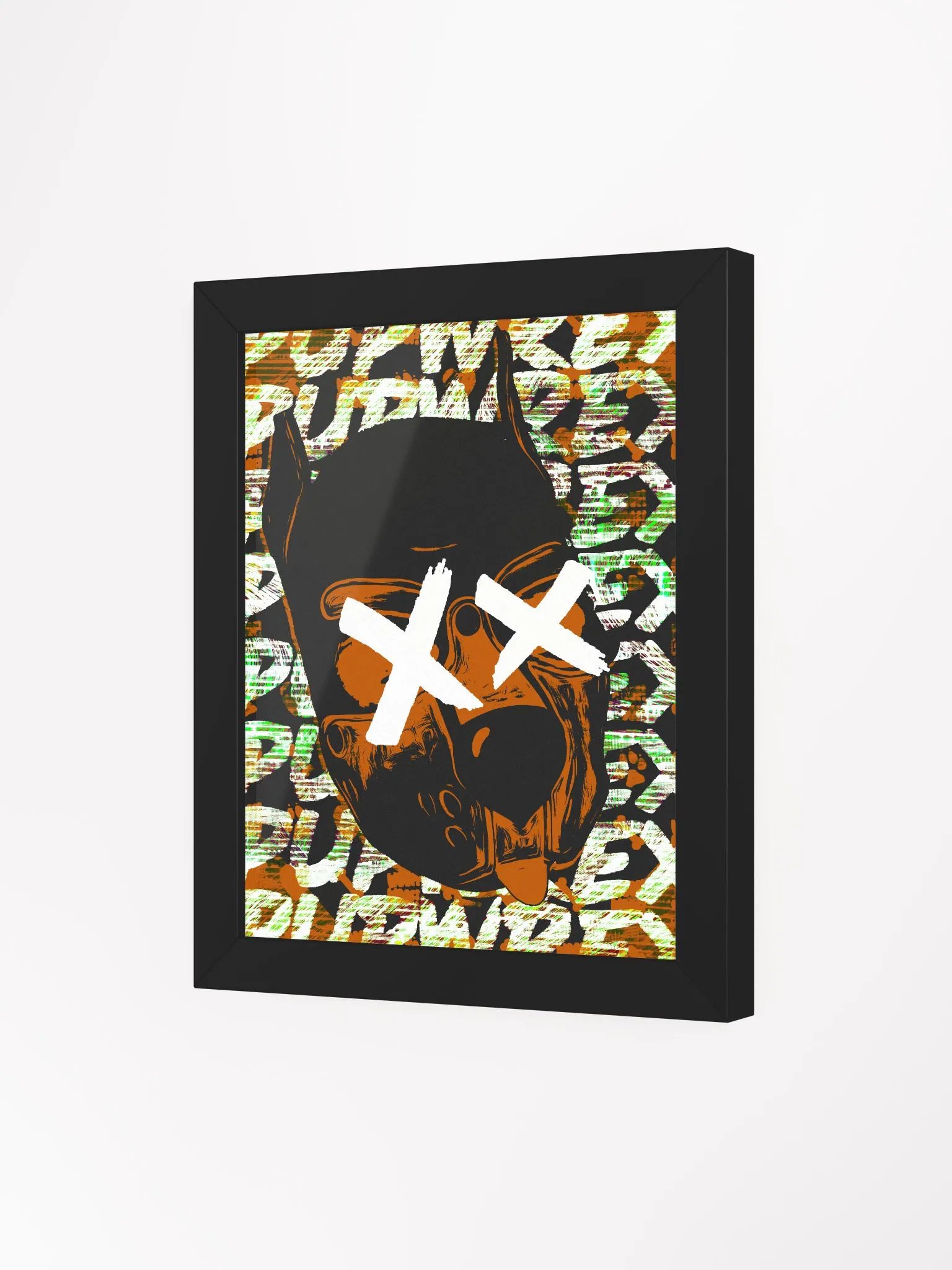 Killer Pup - Orange - Framed Matte Poster product image (3)