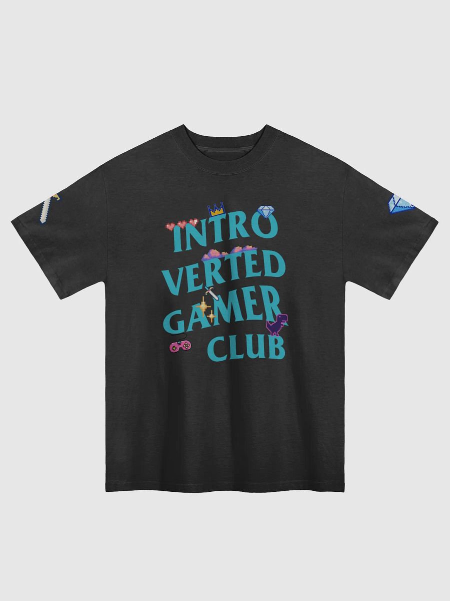 Introverted Gamer Club "Pixel-Elated" Oversized Tee product image (11)