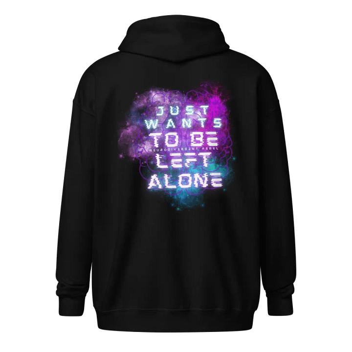Just Wants to be Left Alone Zip Hoodie product image (1)