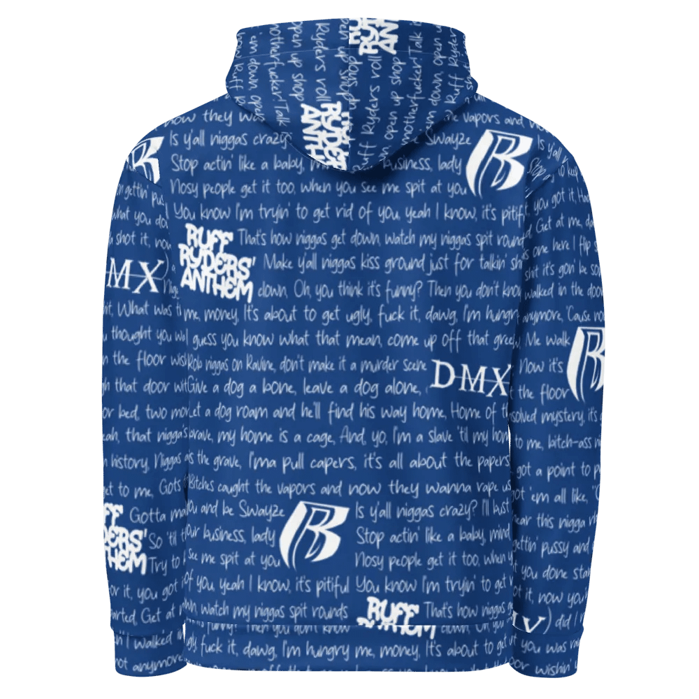 Ruff Ryders' Anthem - DMX - BLUE - Unisex Hoodie product image (3)