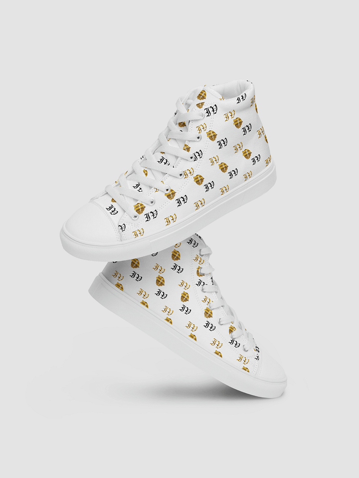 Victor Ivyic Women's High Top Canvas Shoes White product image (1)