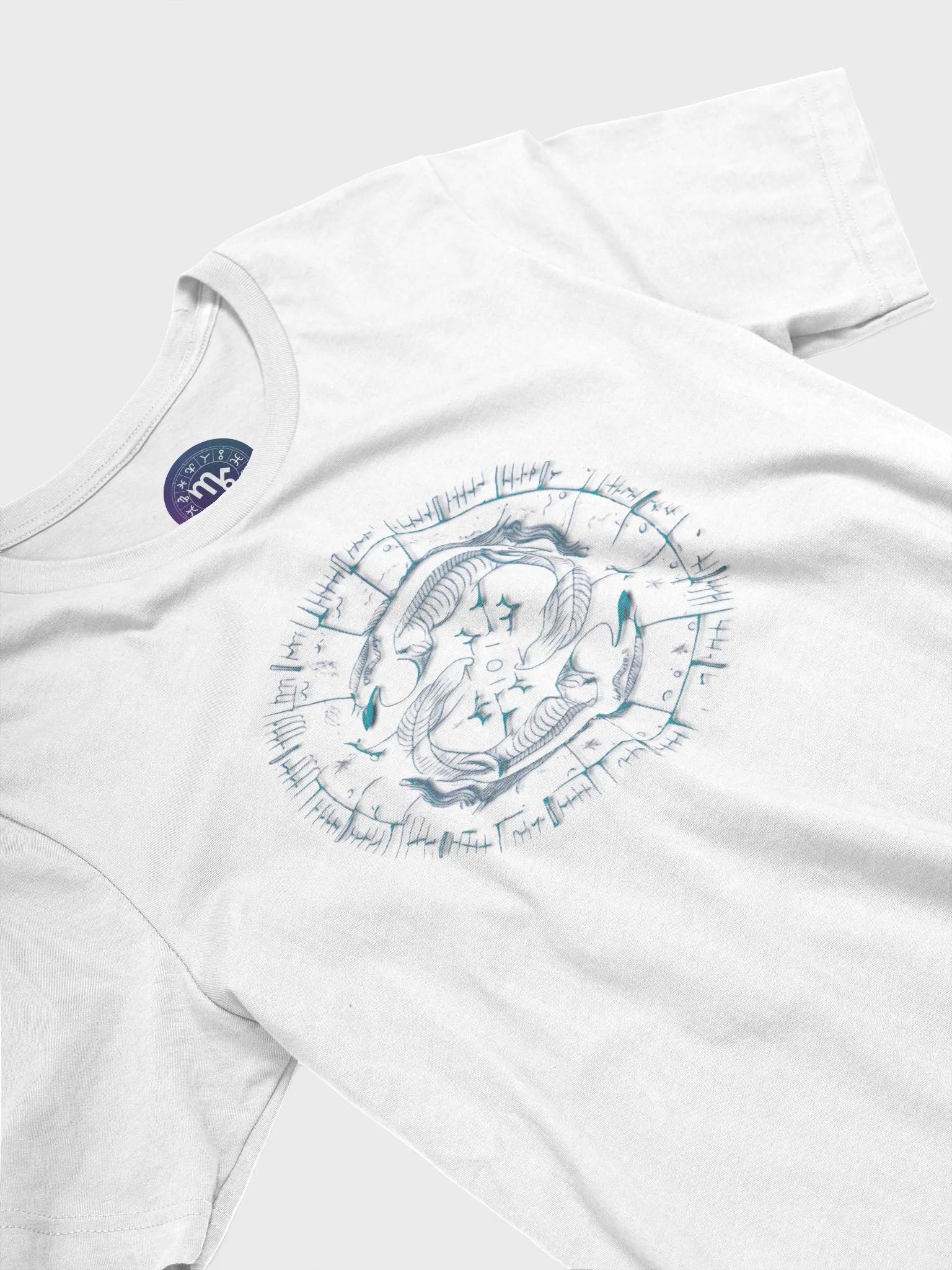 Unisex Pisces Zodiac T-Shirt - Astrological Fish Design, Astrology Gift product image (5)