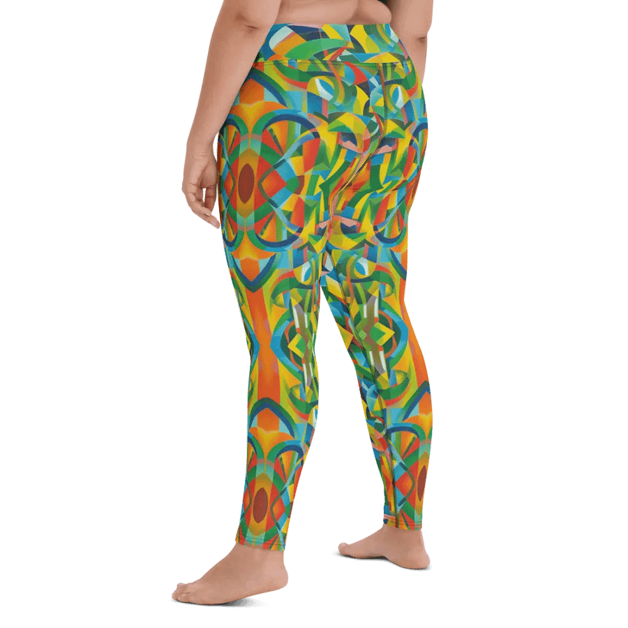Floral Cubist Limited Édition Yoga Leggings product image (11)