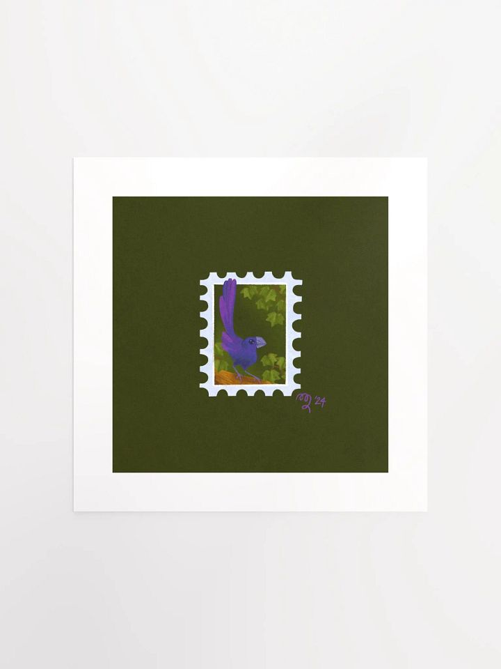 Groove Billed Ani Stamp Print – Birbfest 2024 product image (2)