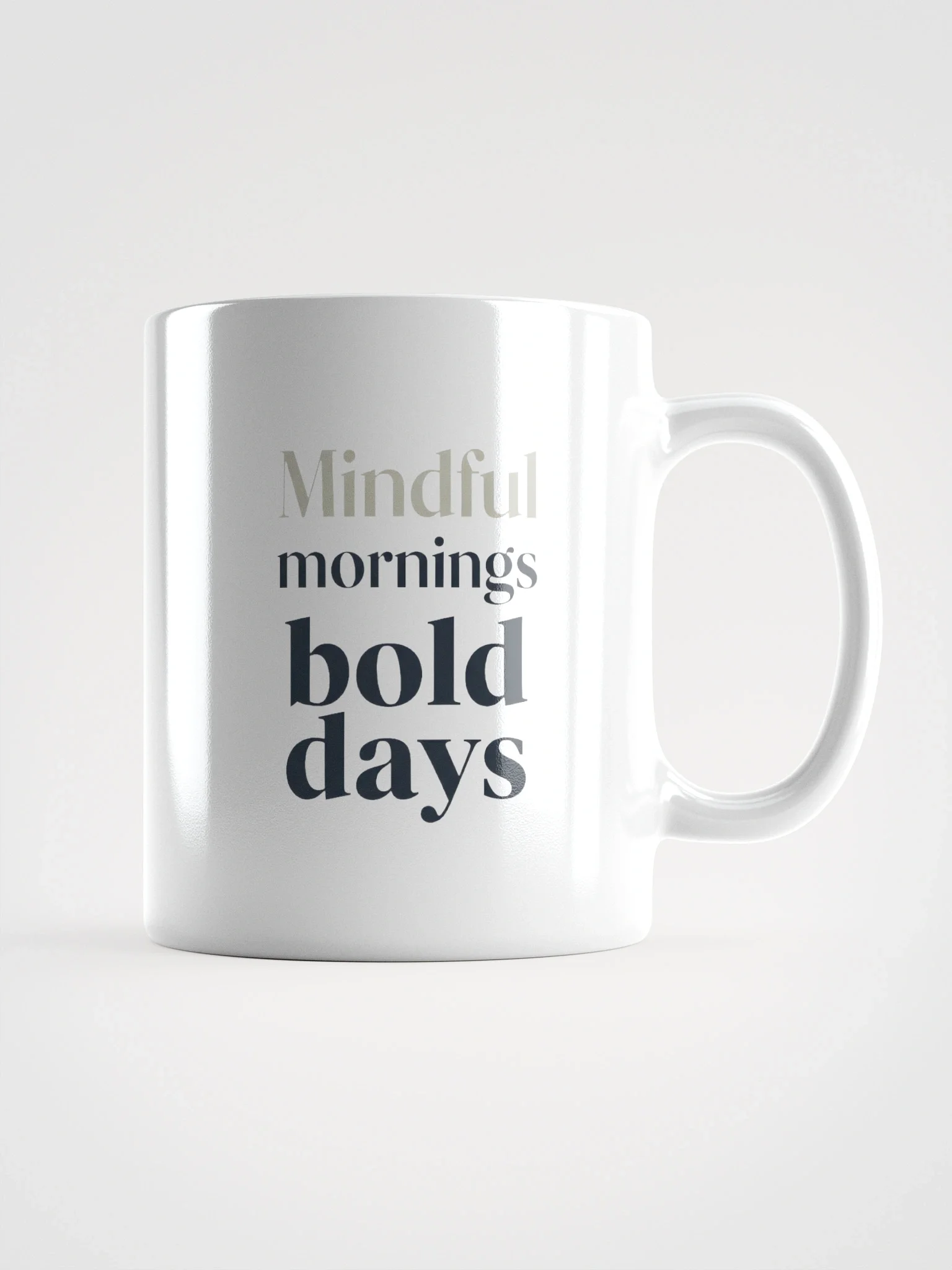 Mindful Mornings Bold Days Mug – Inspirational Coffee Cup for Motivation and Positive Energy product image (2)