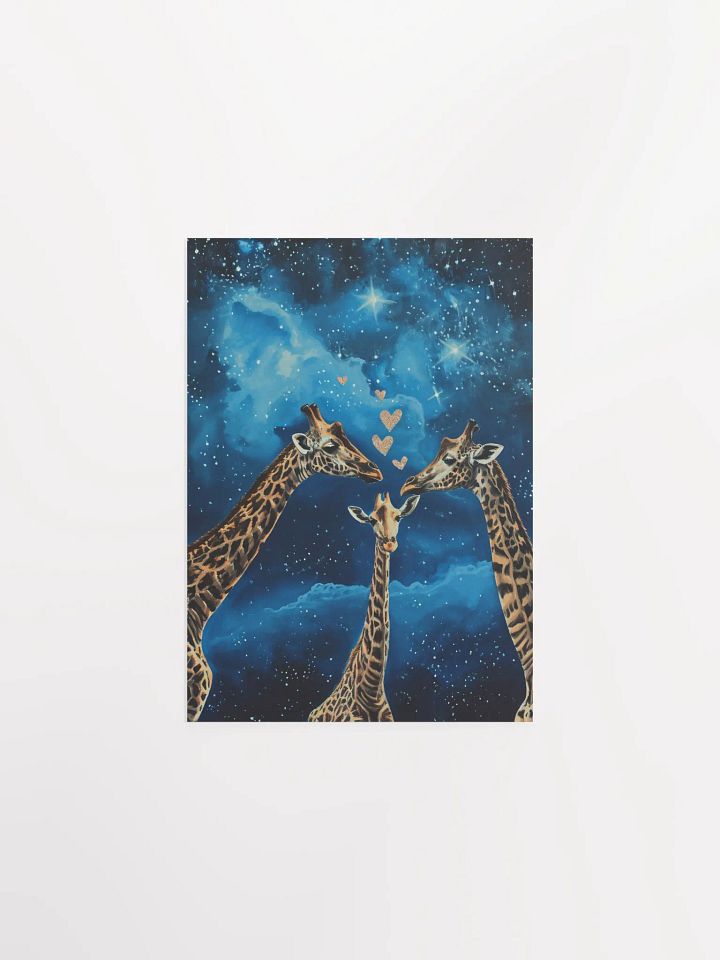 Cosmic Giraffe Affection Poster product image (2)