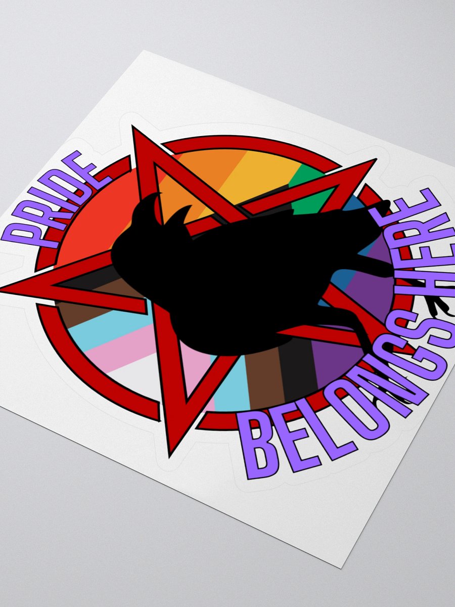 Pride Belongs Here Sticker product image (3)
