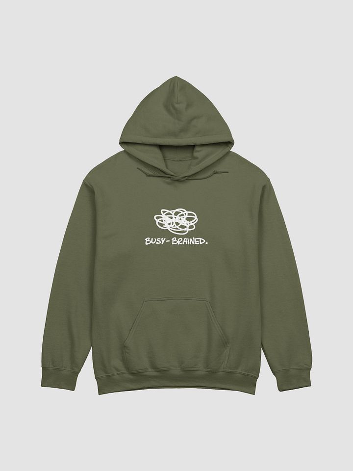 BUSY-BRAINED (white design) classic hoodie product image (50)