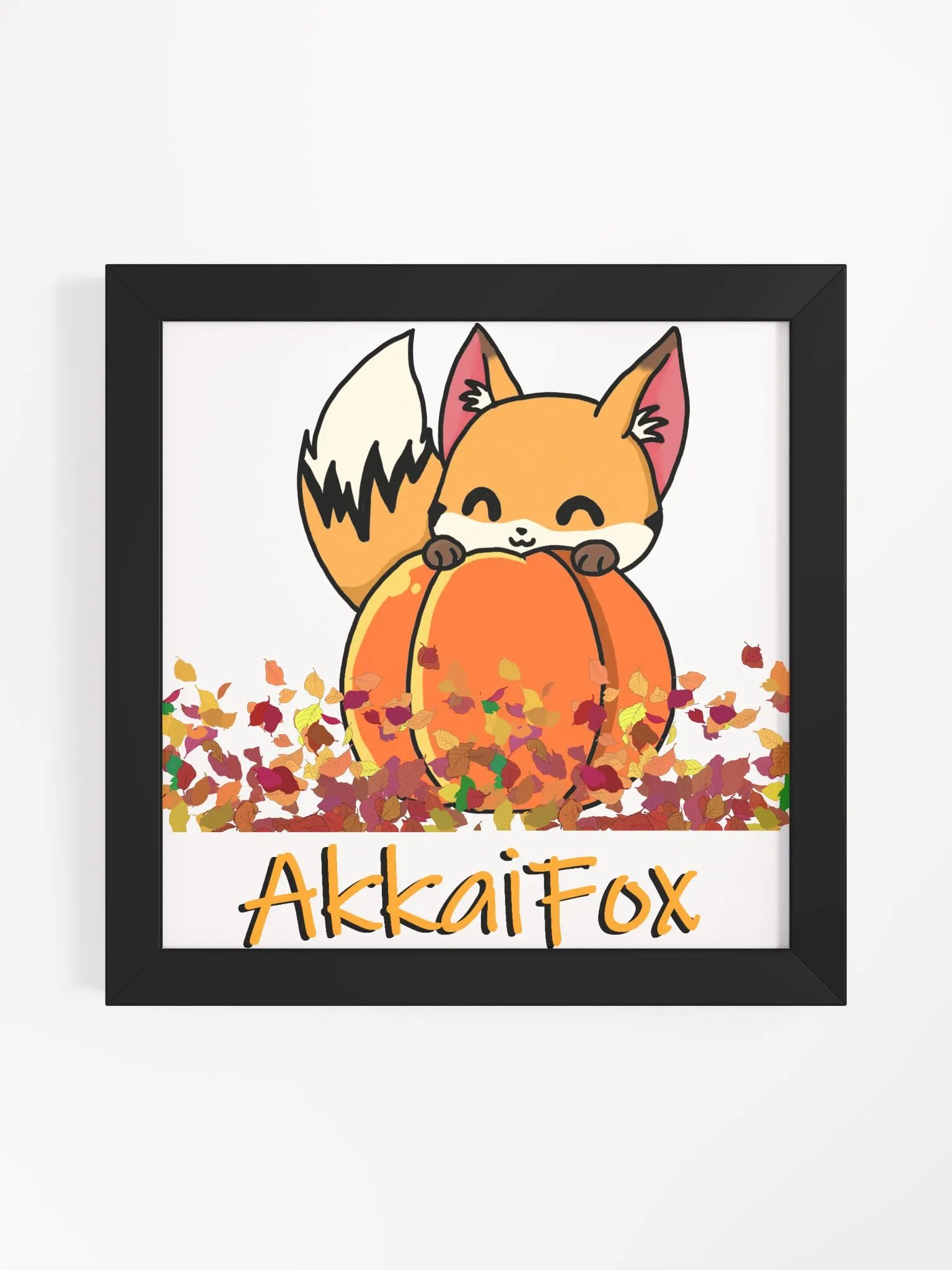 Fall - Framed Pumpkin Poster product image (1)