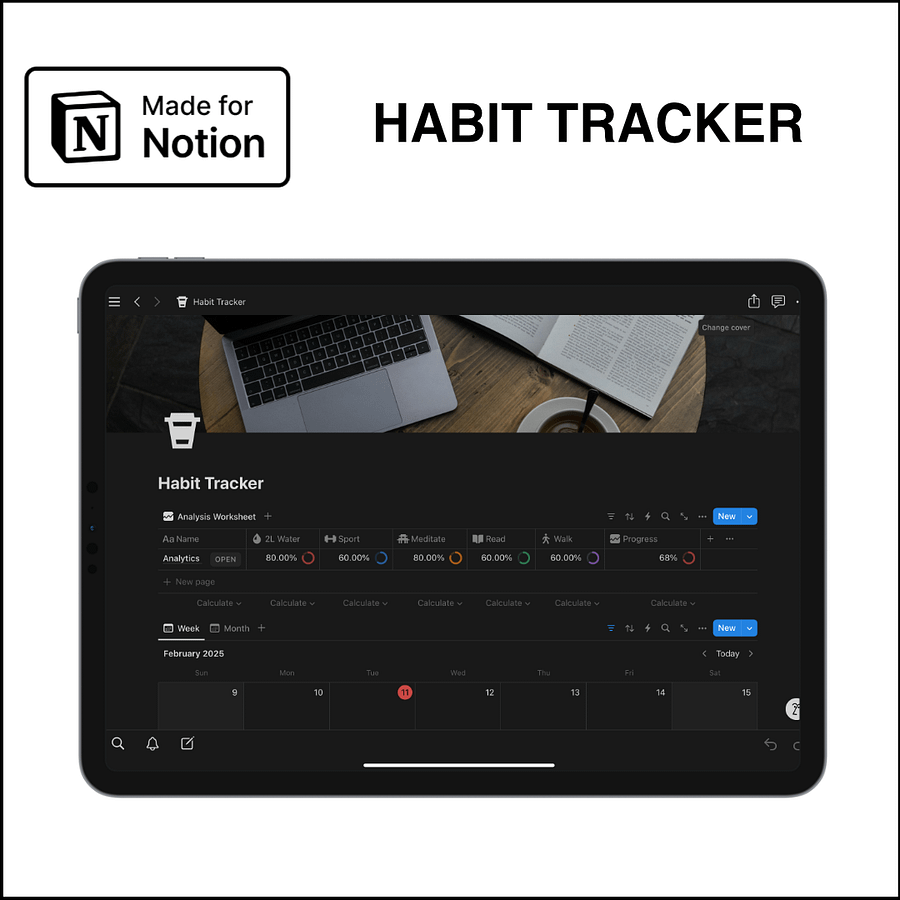 Notion Template - Habit Tracker product image (1)