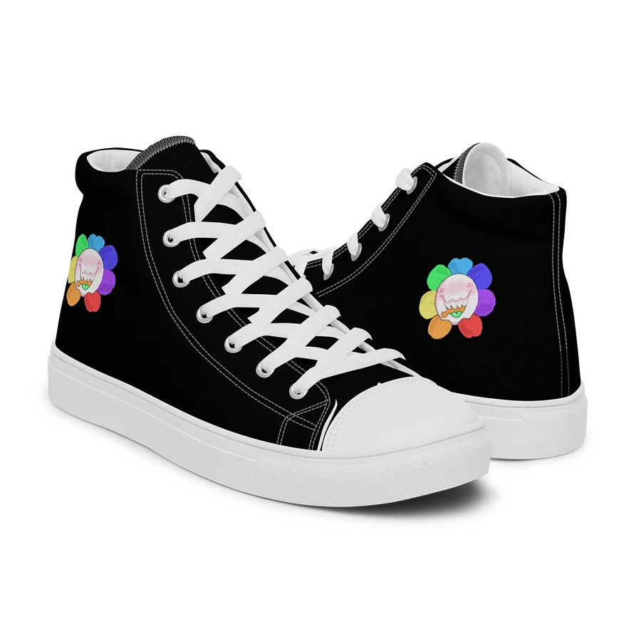 Black and White Flower Sneakers product image (44)