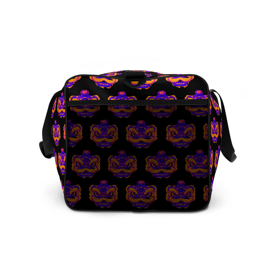 Dragon Dance Mask Mosaic Duffle Bag - Black product image (7)