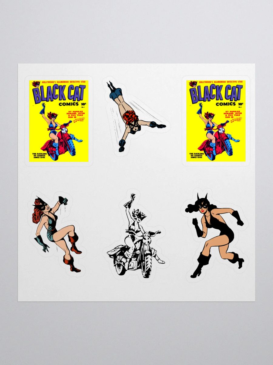 "Black Cat" Harvey Comic Sticker Set product image (1)