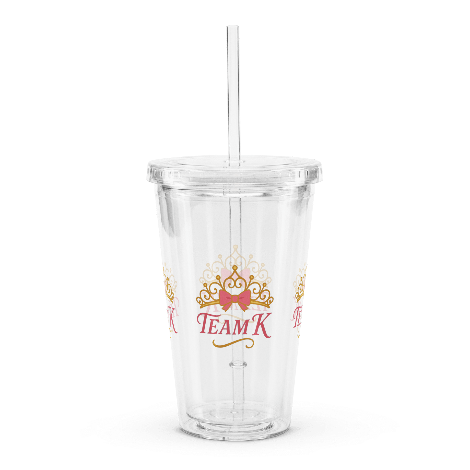 Team K (V-1) Clear Plastic Tumbler product image (4)