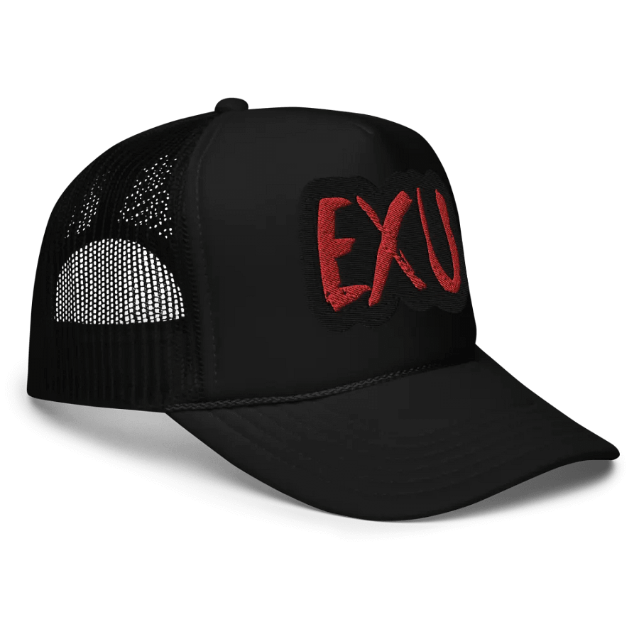EXU Bold Red Paint Trucker Hat product image (7)