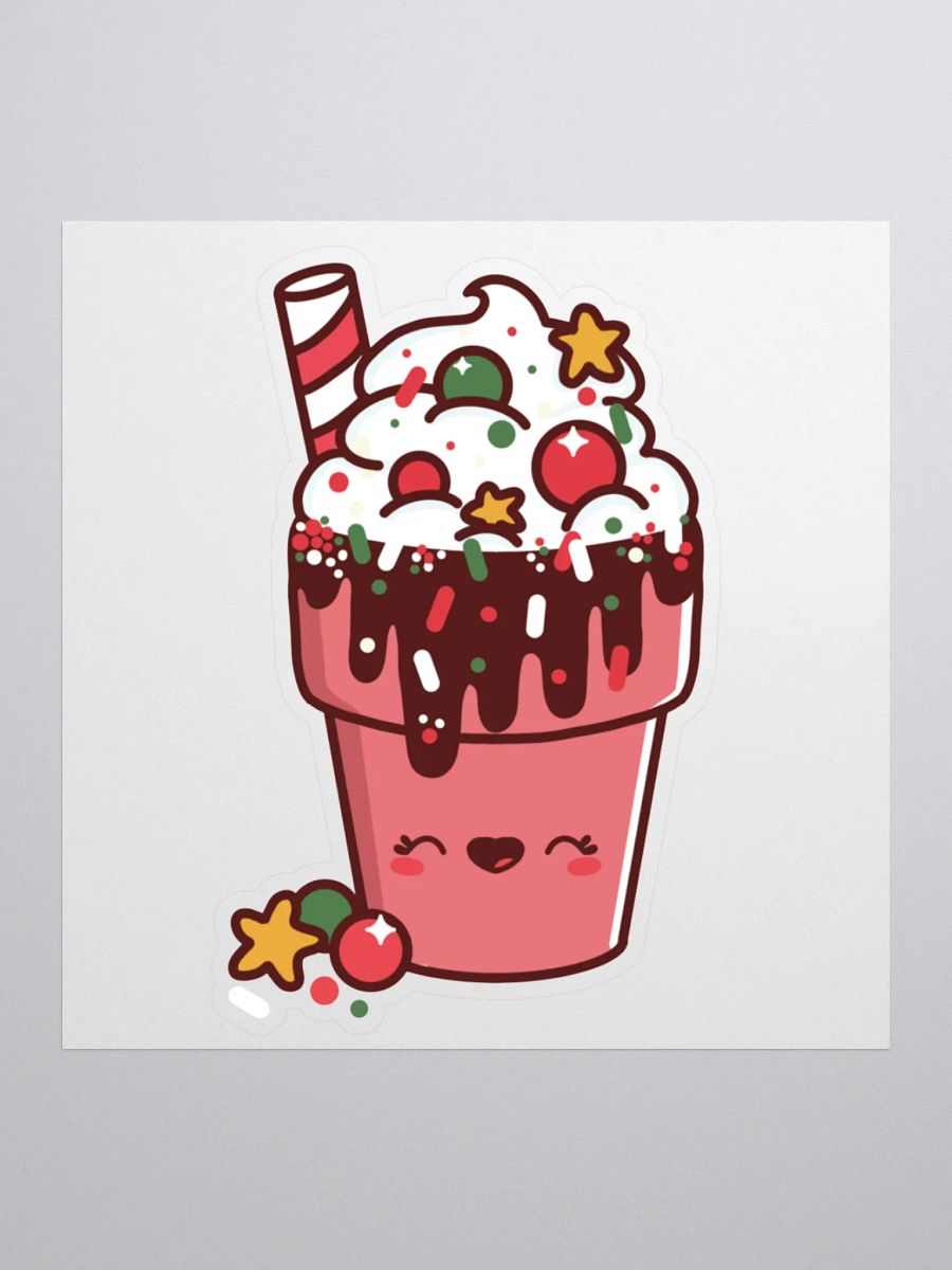 Cute Kawaii Hot Chocolate Kiss Cut Sticker product image (3)