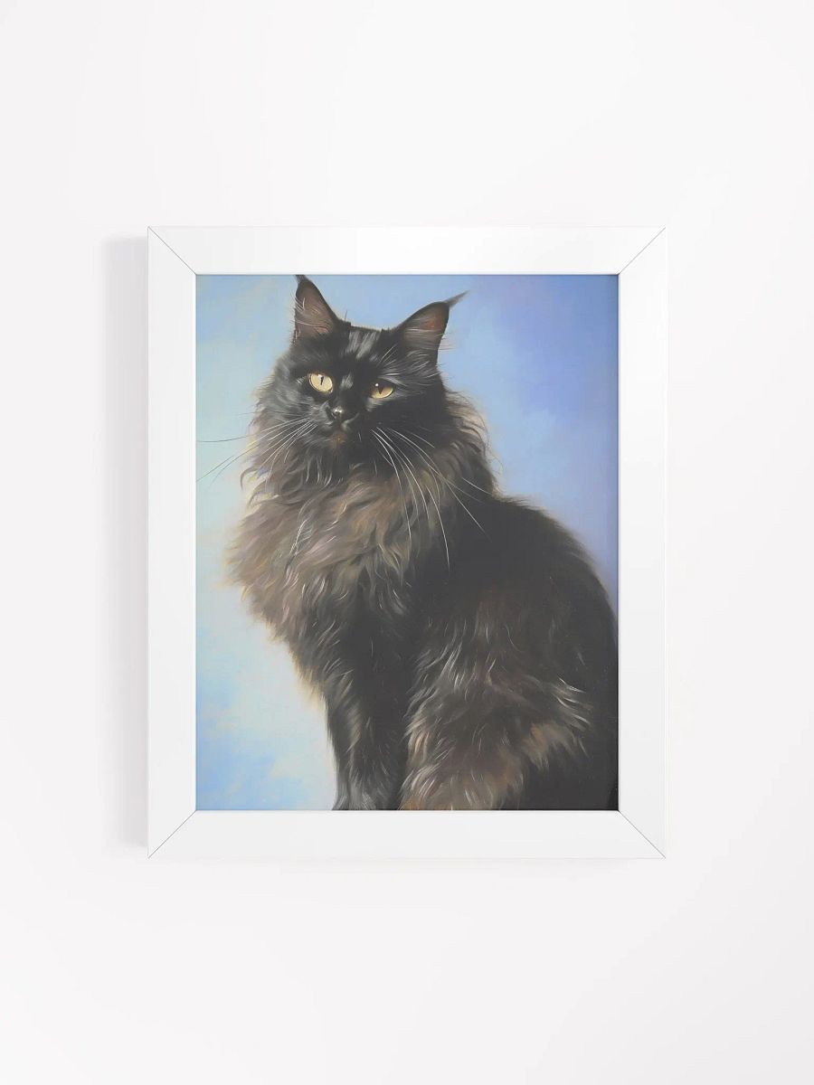 Gaze of the Night: Framed Matte Cat Poster product image (4)