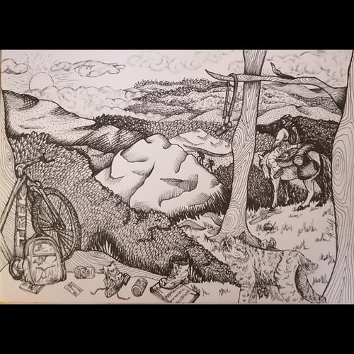 Inktober day 15 - Guidebook 
First 15 prompts in one image complete. 

I want to join in again this year but I will struggle ...