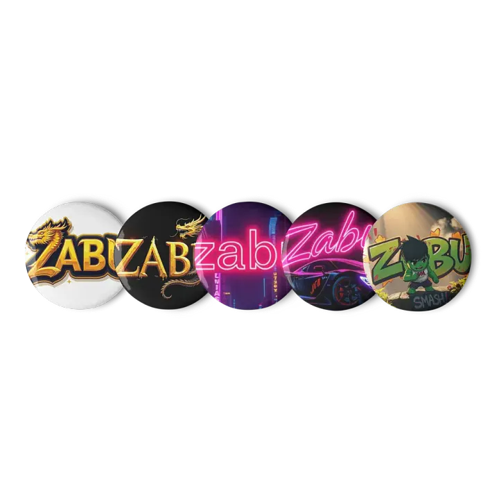 Mixed ZABU Pin Buttons Set product image (1)
