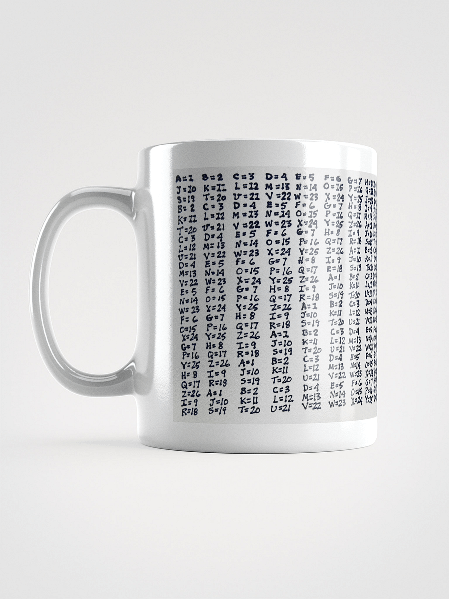 Cipher White Glossy Mug product image (6)