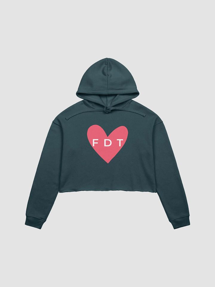FDT Coral Heart Cropped Hoodie. product image (2)