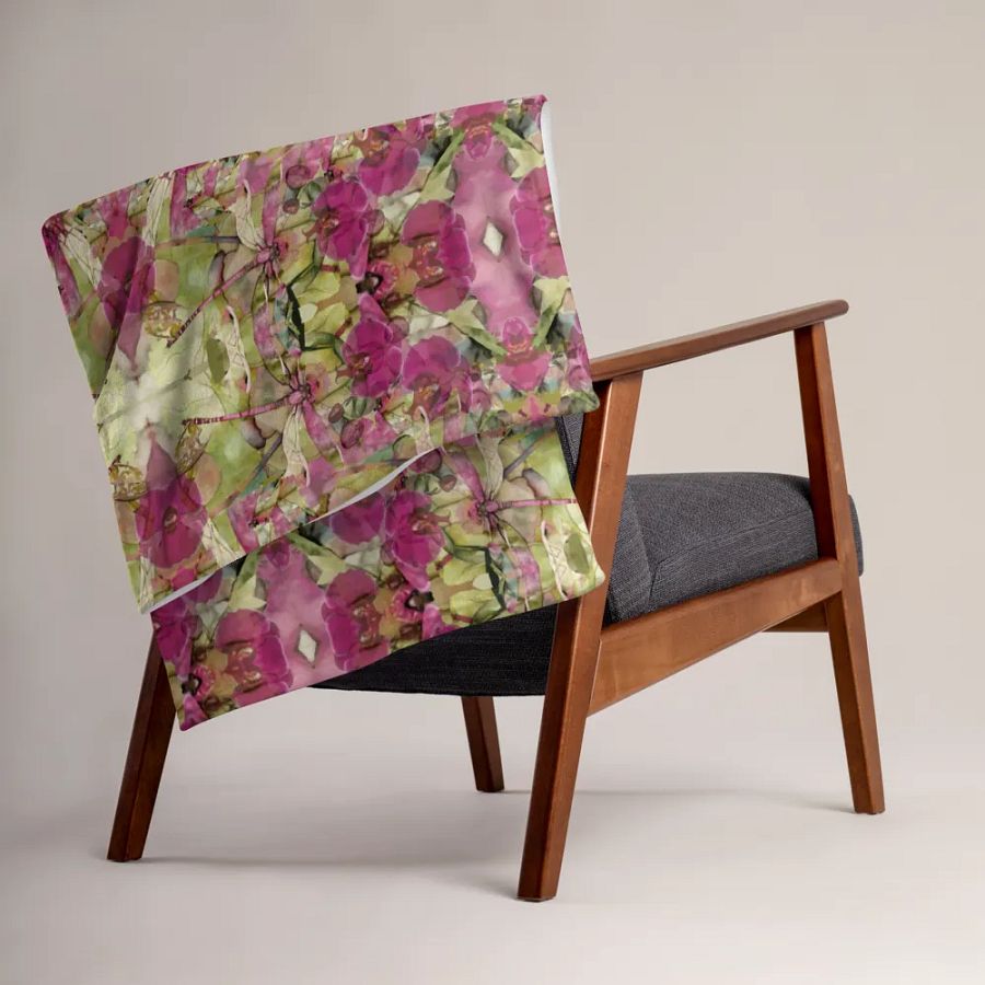 Miniaday Designs Orchid Kaleidoscope Collection Blanket product image (15)