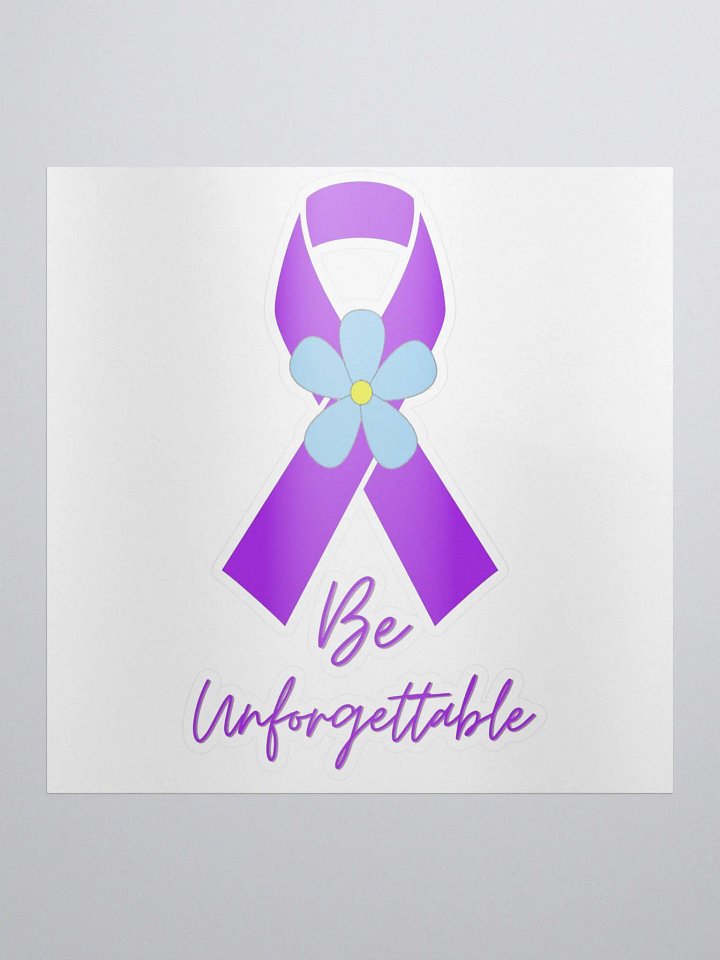 Alzheimers Awareness Kiss Cut Stickers product image (1)
