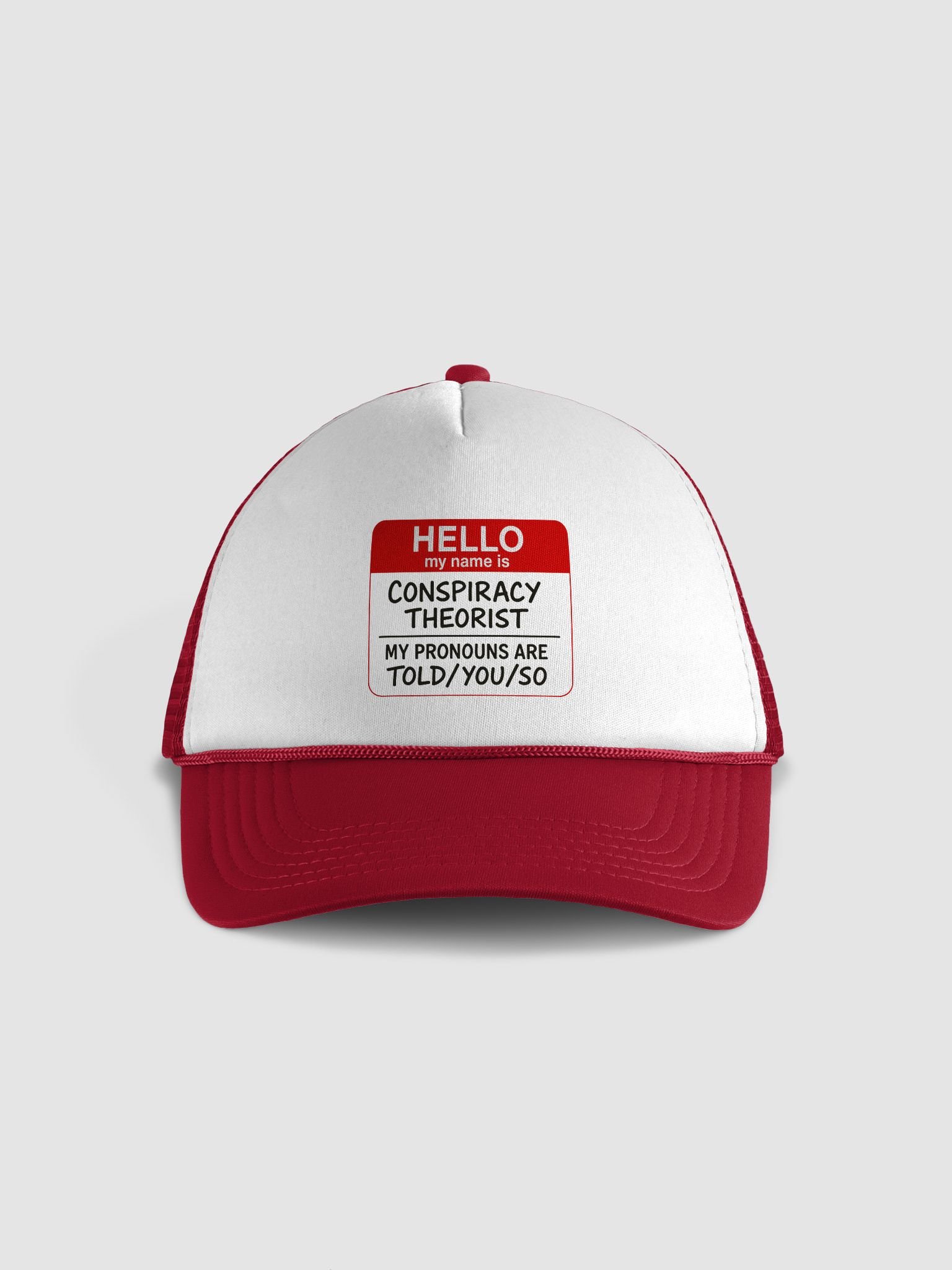 Conspiracy Theorist Badge Cap product image (1)