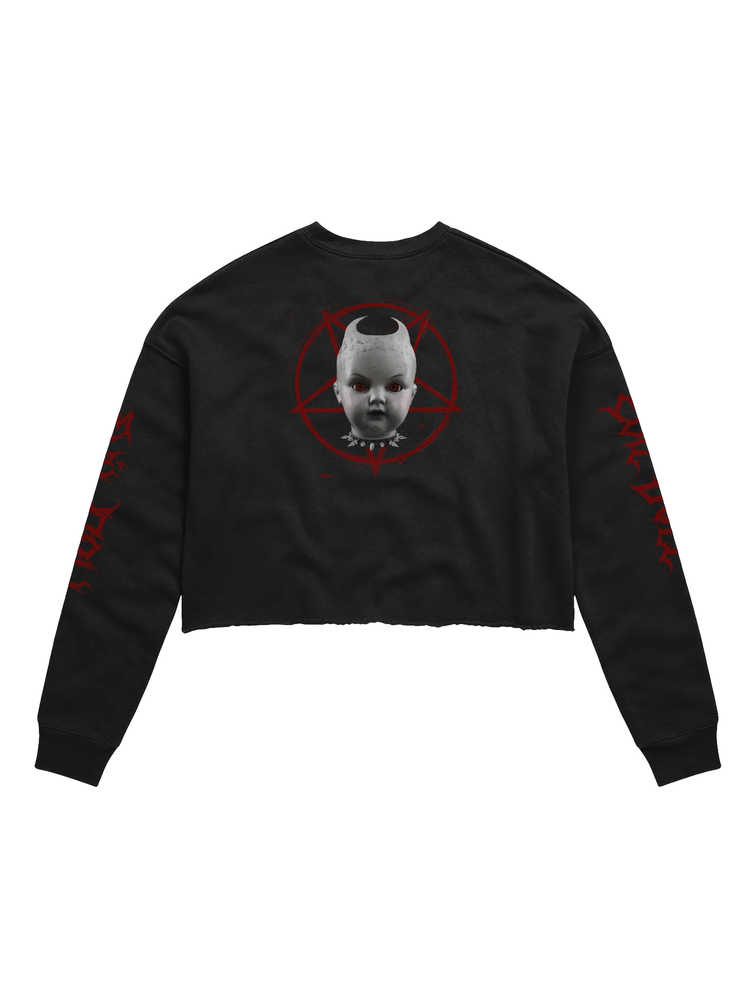 EVIL DOLL CROP SWEATSHIRT product image (2)